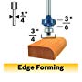 Bosch 1/8-Inch Radius Roundover Two flutes Router Bit with Ball Bearing