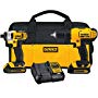 DEWALT 20V MAX Cordless Drill Combo Kit, 2-Tool (DCK240C2)